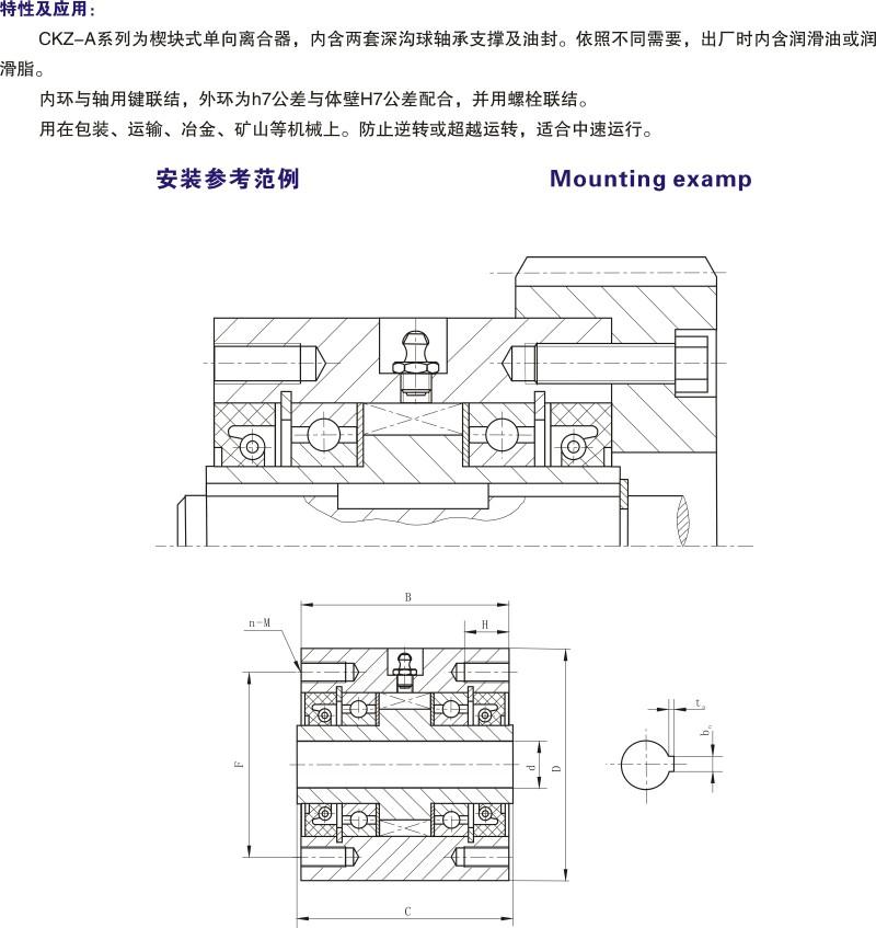 CKZ-A 楔塊式單向離合器